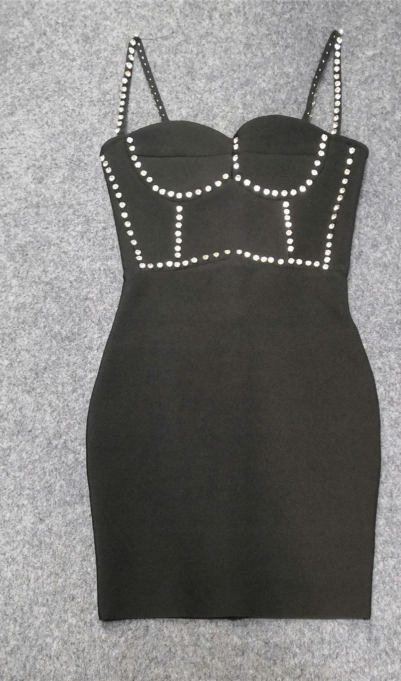DIAMANTE BANDAGE MINI DRESS Dresses styleofcb 