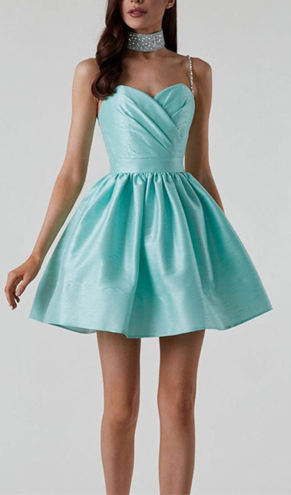 DIAMOND SUSPENDER DRESS IN MINT GREEN styleofcb 