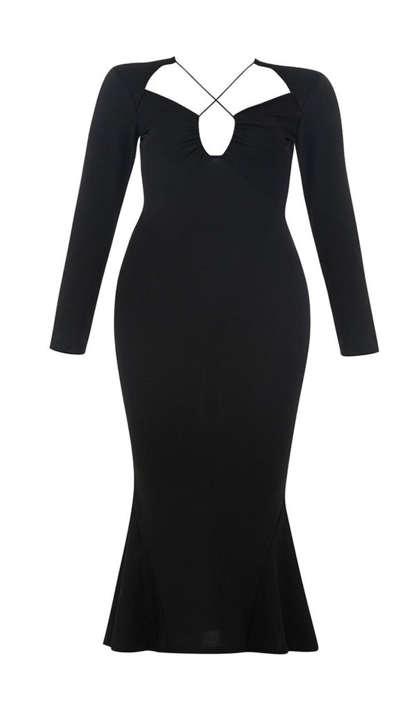 PLUS SIZE LONG SLEEVES MIDI DRESS Dresses styleofcb 