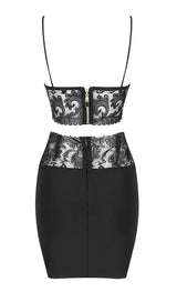 TWO-PIECE LACE BANDAGE MINI DRESS IN BLACK Dresses styleofcb 