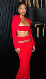 RED TWO PIECES BANDAGE SET styleofcb 