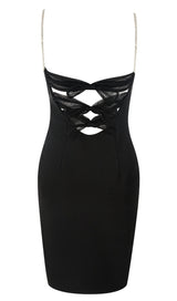 V NECK BANDAGE MINI DRESS IN BLACK Dresses styleofcb 