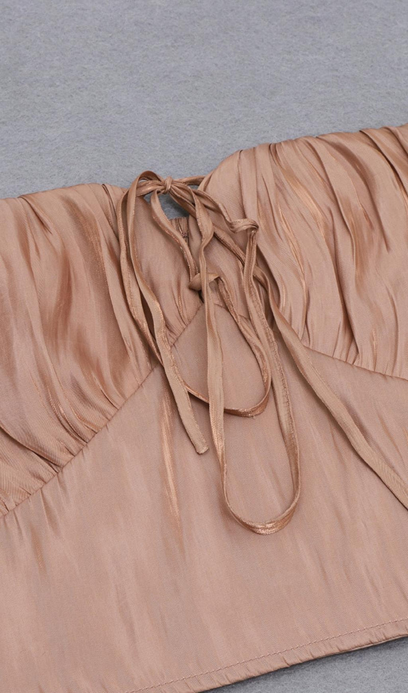 LONG SLEEVES RUCHED TWO PIECE SET Clothing styleofcb 