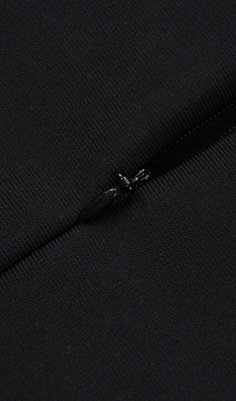 LONG SLEEVE TIGHT BACKLESS DRESS IN BLACK DREESES styleofcb 