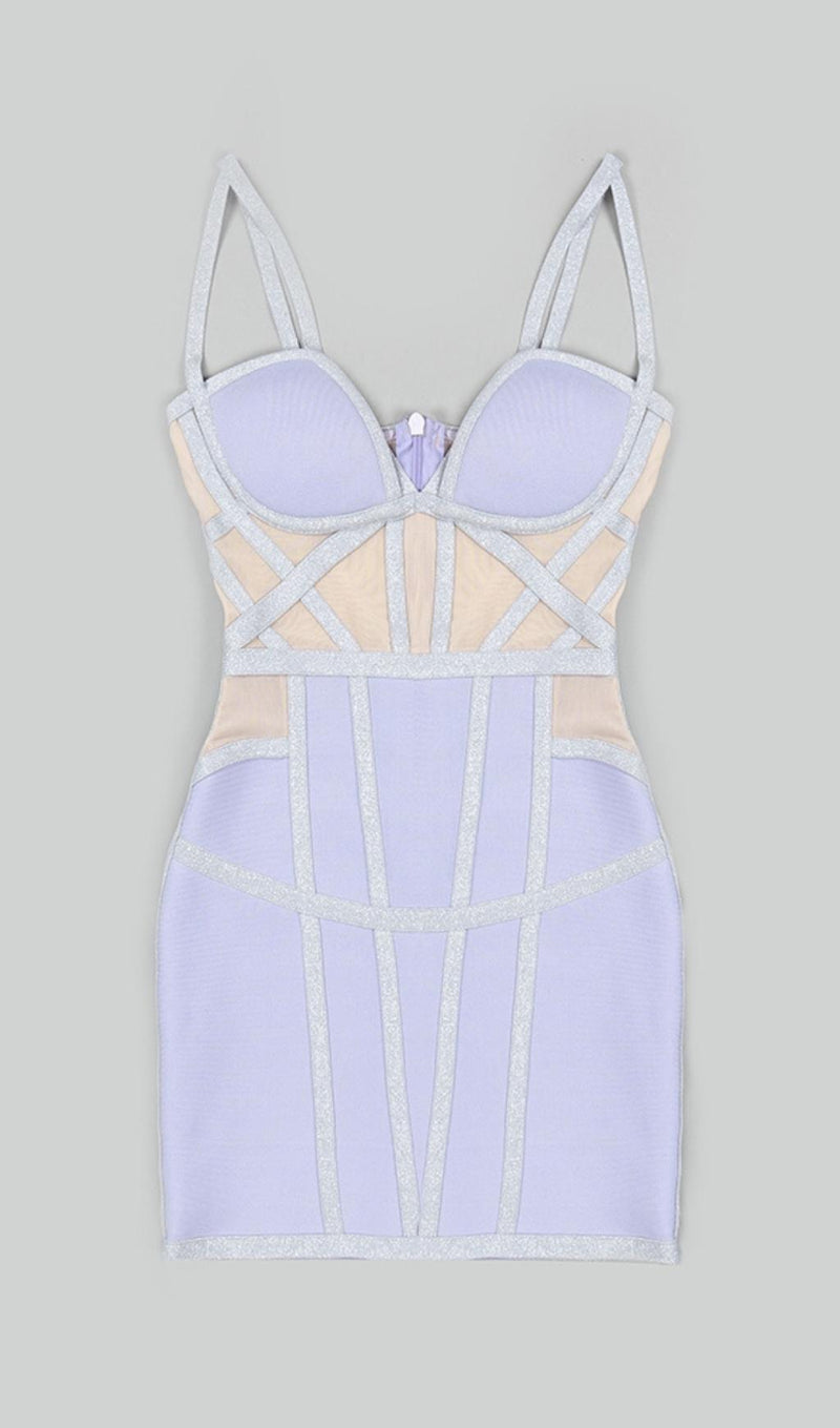 BANDAGE MINI DRESS IN BLUE Dresses styleofcb 