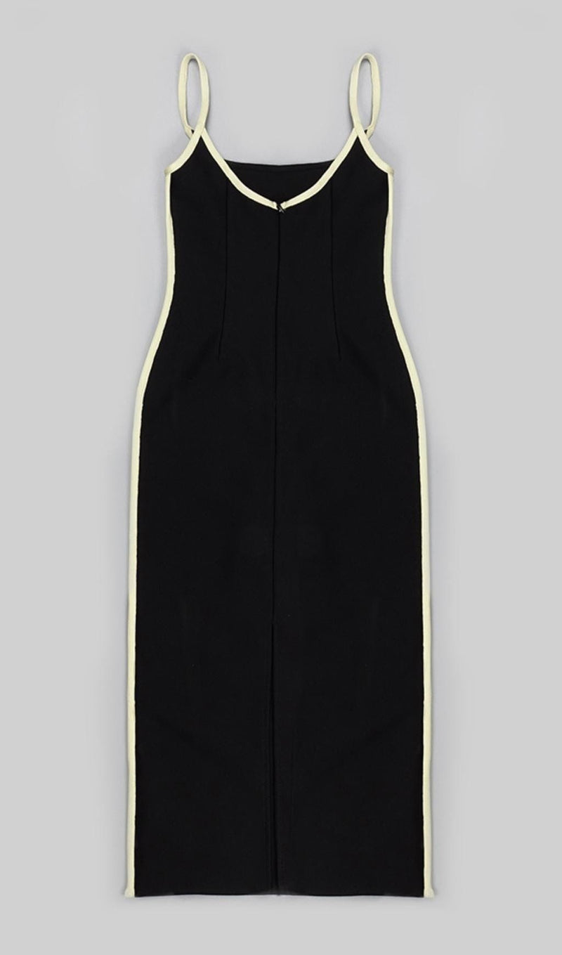 BANDAGE BACKLESS MIDI DRESS IN BLACK Dresses styleofcb 