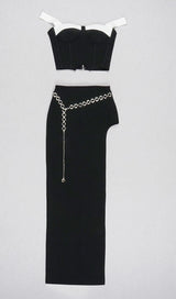 STRAPLESS MAXI DRESS TWO PIECE SET Dresses styleofcb 