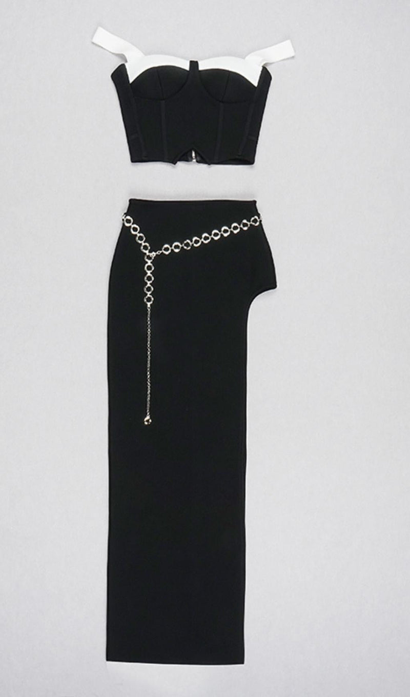 STRAPLESS MAXI DRESS TWO PIECE SET Dresses styleofcb 