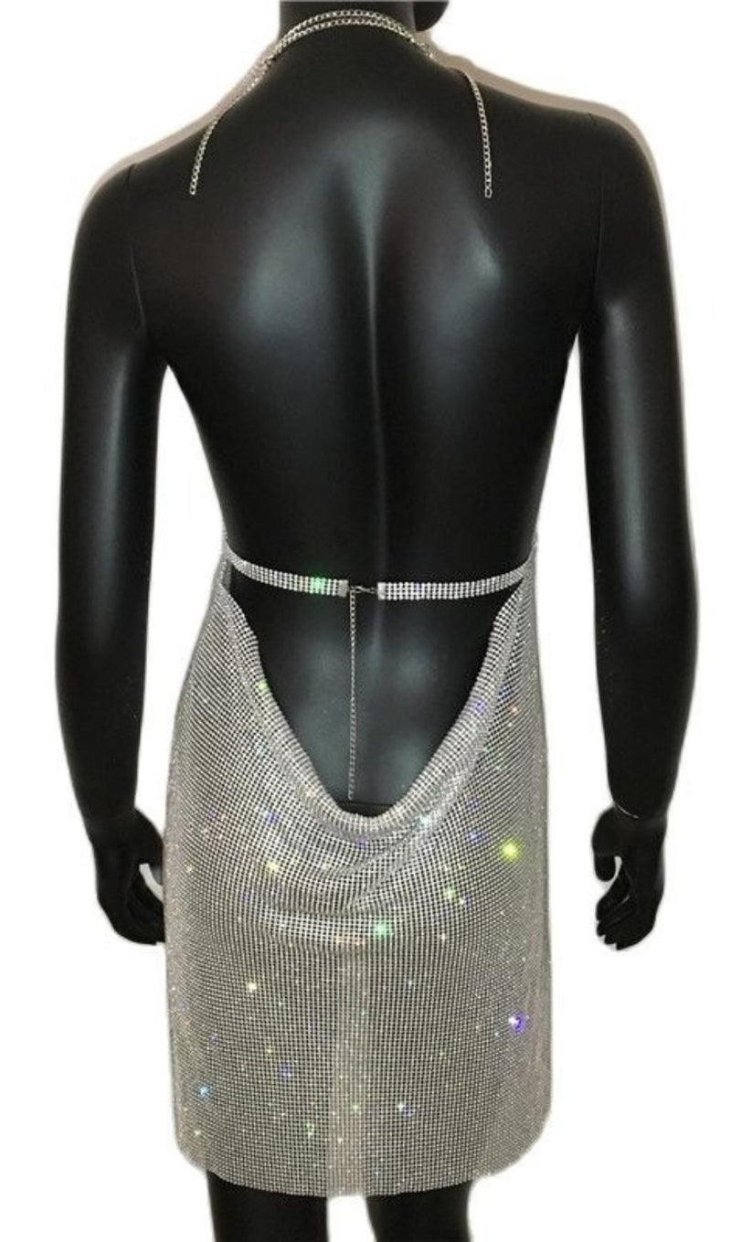 DEEP V NECK BACKLESS MINI DRESS Dresses styleofcb 