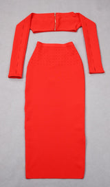 OFF THE SHOULDER BODYCON TWO PIECE SET Clothing styleofcb 