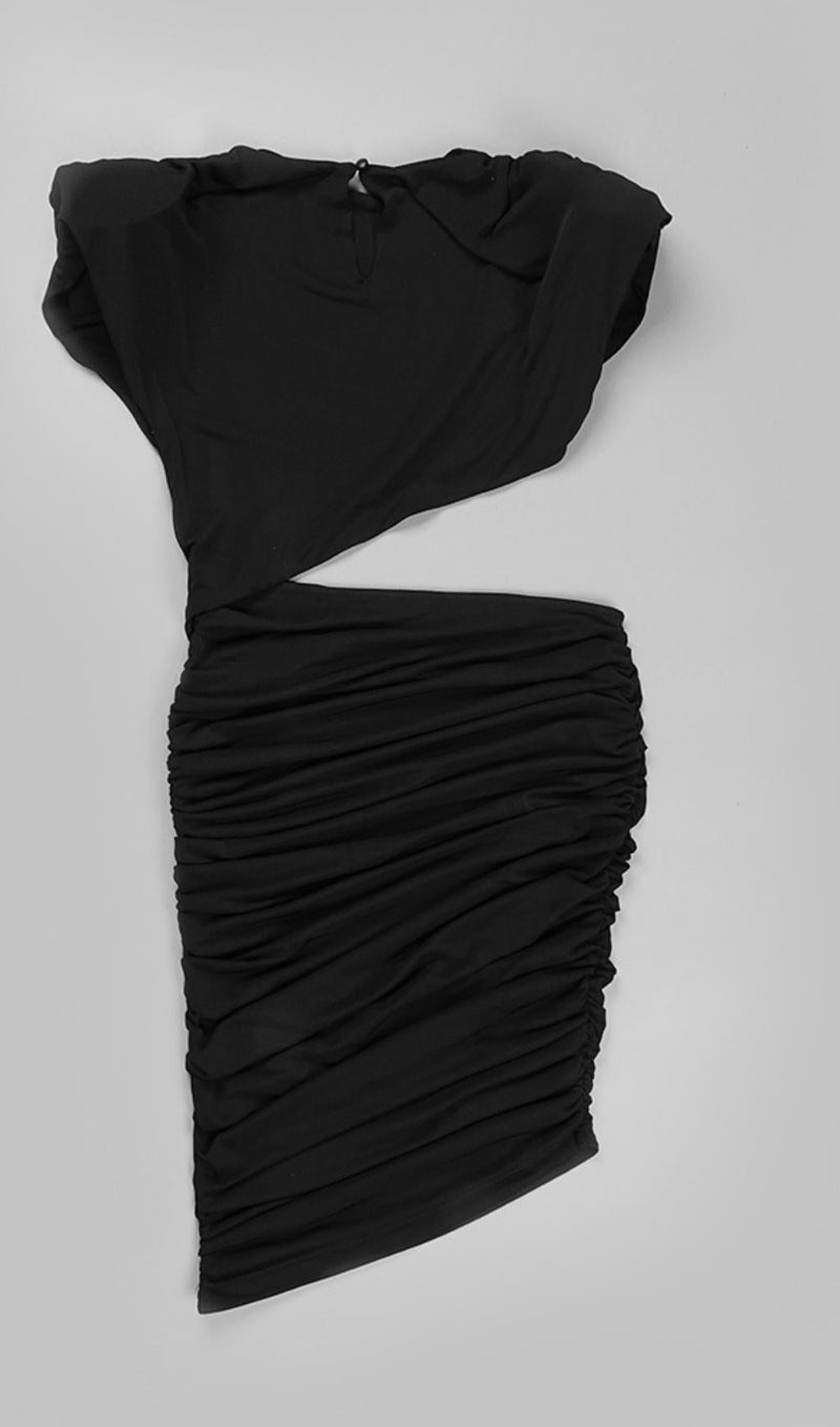 CUT OUT RUCHED MINI DRESS Dresses styleofcb 