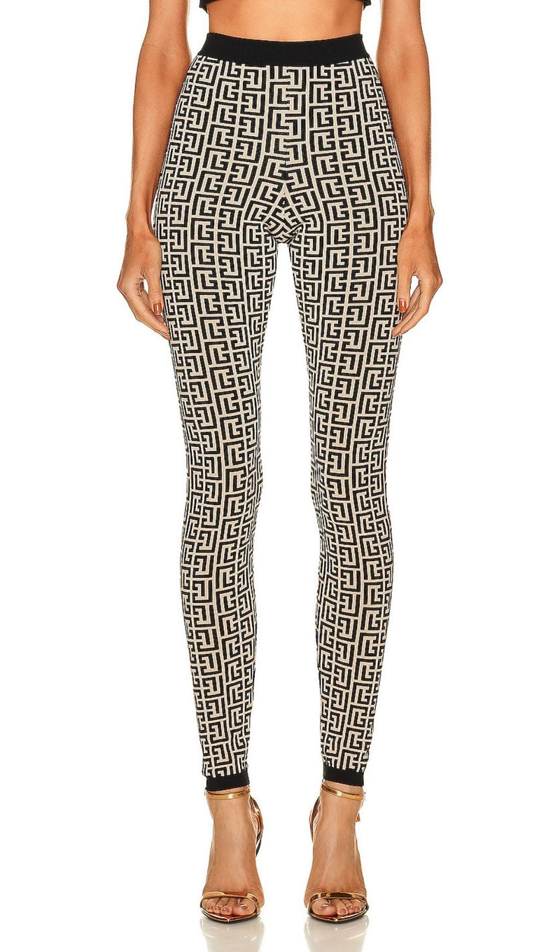 JACQUARD TWO PIECE SET IN GRAY Clothing styleofcb 