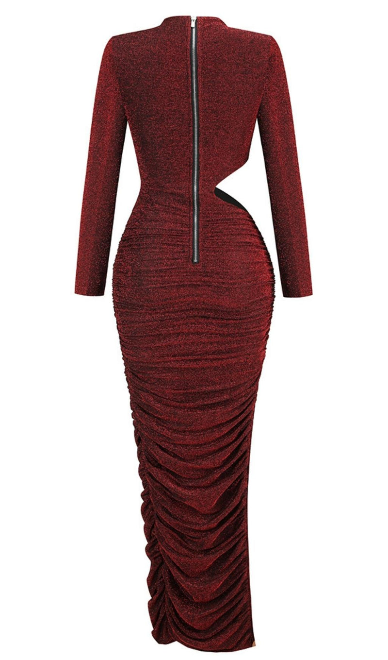 CUT OUT LONG SLEEVE MAXI DRESS Dresses styleofcb 