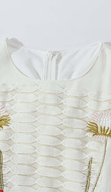 A-LINE SMOCKED MINI DRESSES IN WHITE DRESS STYLE OF CB 