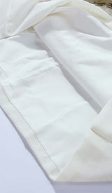 A-LINE SMOCKED MINI DRESSES IN WHITE DRESS STYLE OF CB 