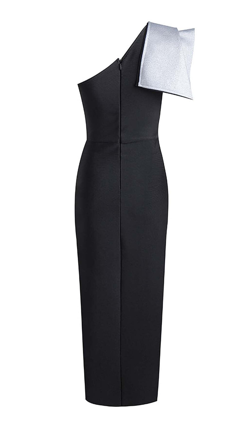 ASYMMETRIC DIAMOND HIGH-LOW DRESS IN BLACK DRESS STYLE OF CB 