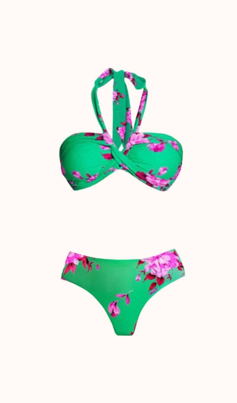 Aunika Halterneck Bikini Three Piece Set Swimwear styleofcb 