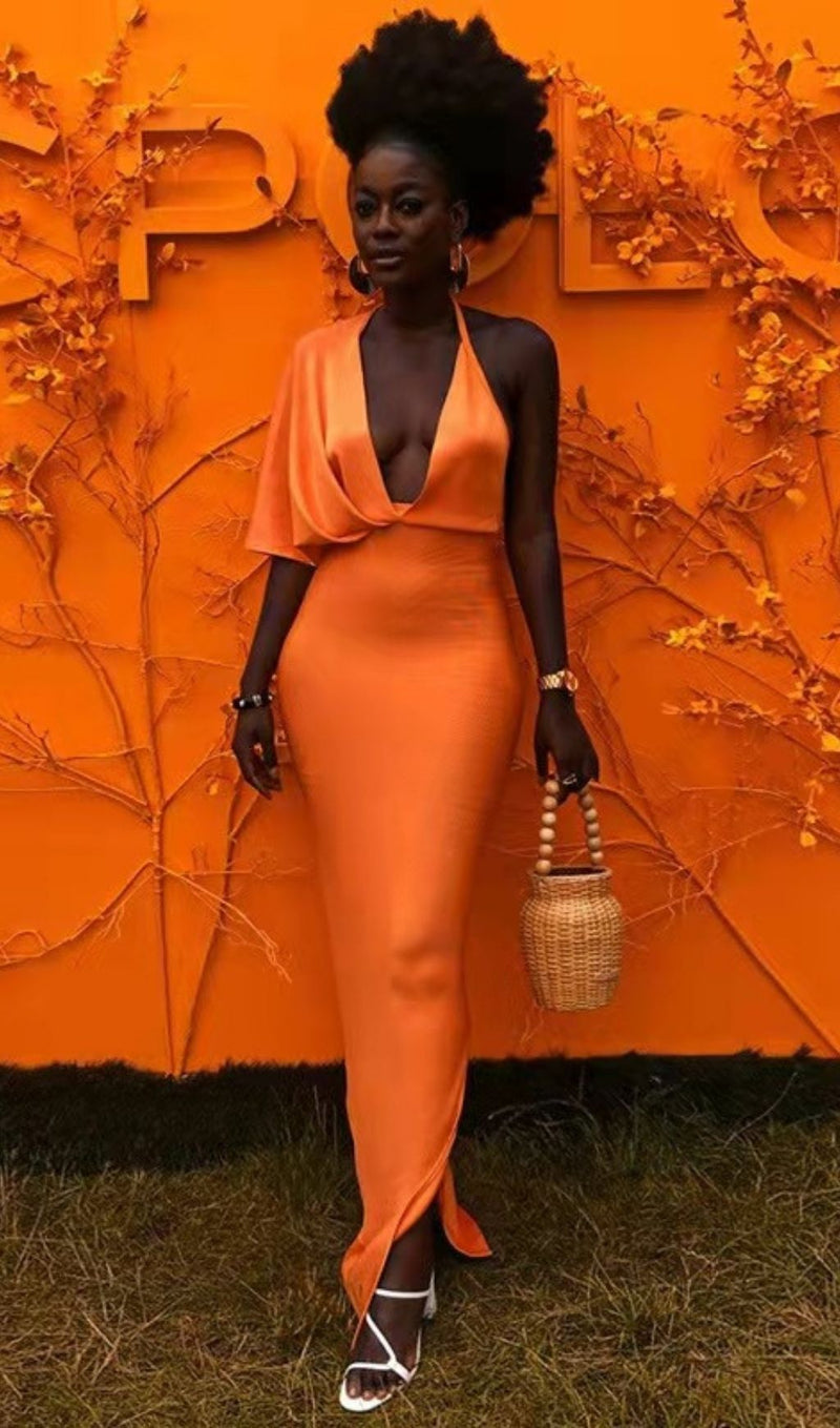 BANDAGE MAXI DRESS IN ORANGE Dresses styleofcb 