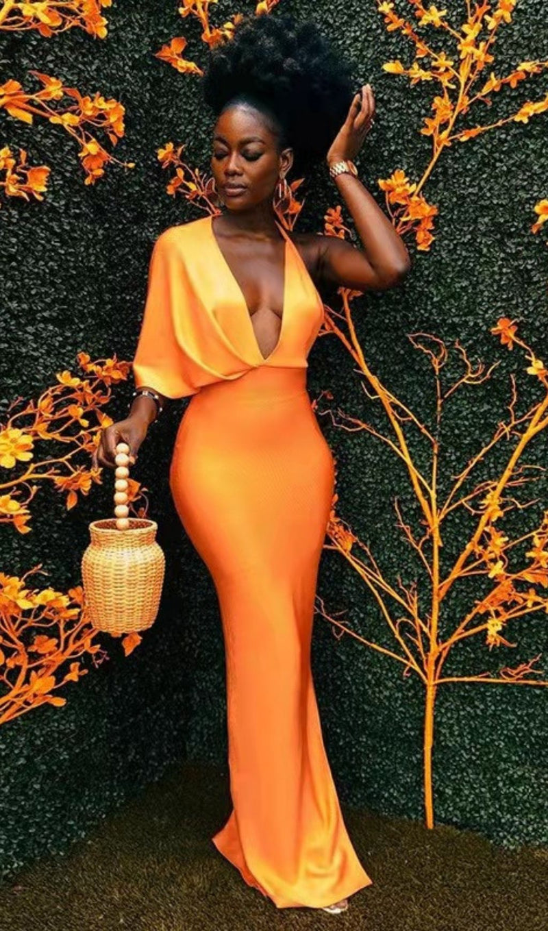 BANDAGE MAXI DRESS IN ORANGE Dresses styleofcb 