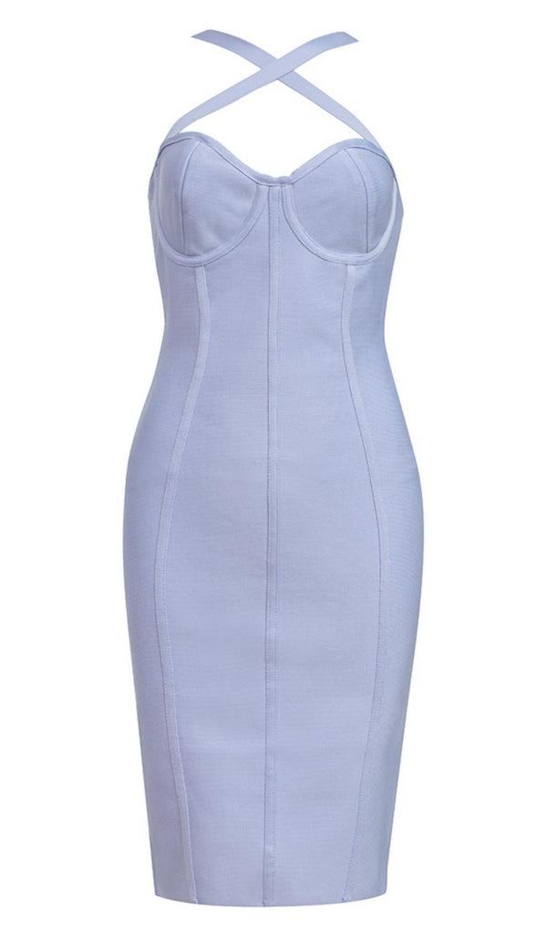 BANDAGE MIDI DRESS IN BLUE Dresses styleofcb 