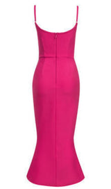 BANDAGE MIDI DRESS IN PINK Dresses styleofcb 