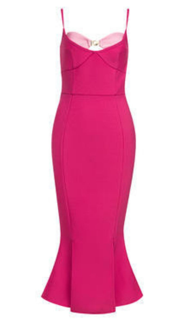 BANDAGE MIDI DRESS IN PINK Dresses styleofcb 