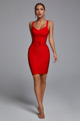 BANDAGE MINI DRESS - ORANGE