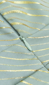 BAROQUE STRIPE MIDI DRESS IN BALLAD BLUE DRESS sis label 