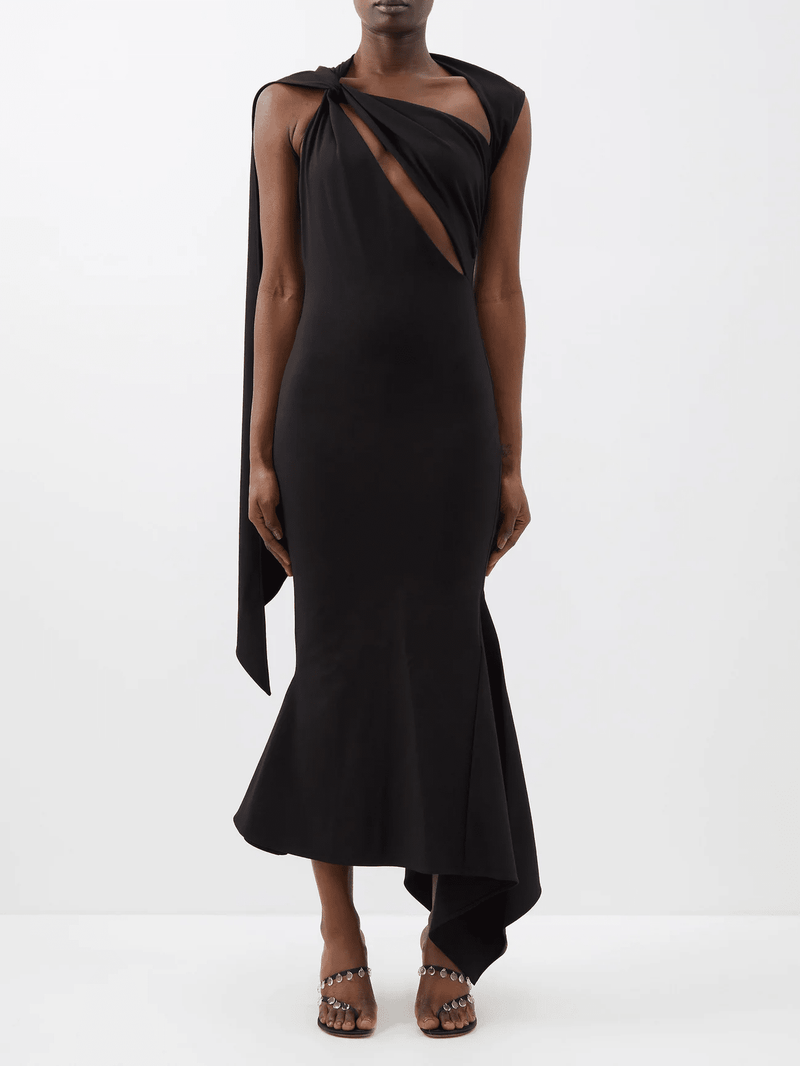 BACKLESS CUT OUT CORSET DRESS IN BLACK DRESS styleofcb 