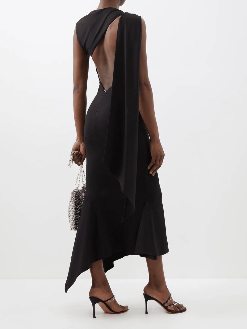 BACKLESS CUT OUT CORSET DRESS IN BLACK DRESS styleofcb 