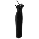 BANDEAU WAIST-TIGHTENING MAXI DRESS IN BLACK DRESS styleofcb 