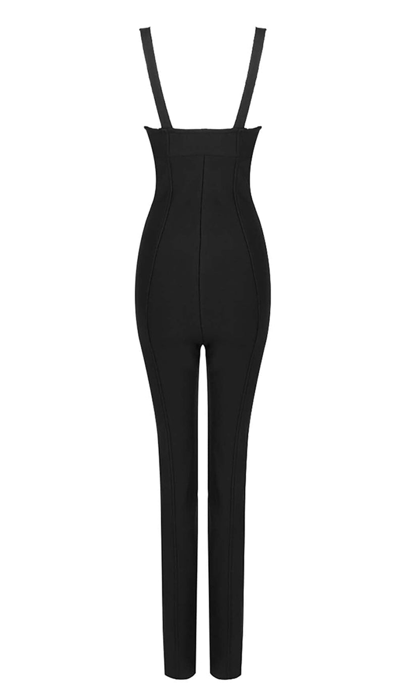 BIKINI KNIT JUMPSUIT IN BLACK DRESS STYLE OF CB 