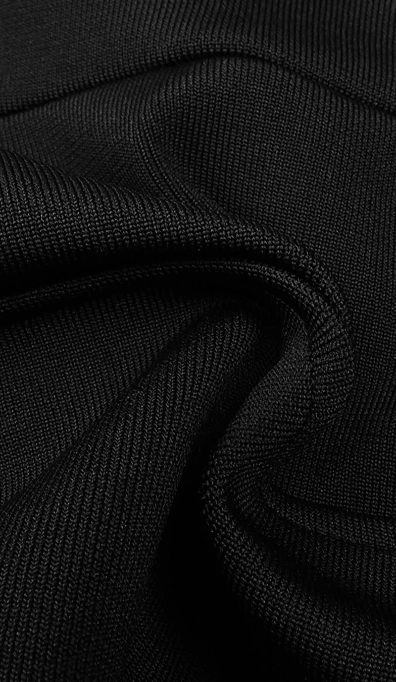 BIKINI KNIT JUMPSUIT IN BLACK DRESS STYLE OF CB 