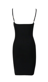 BLACK CRYSTAL MINI DRESS Dresses styleofcb 