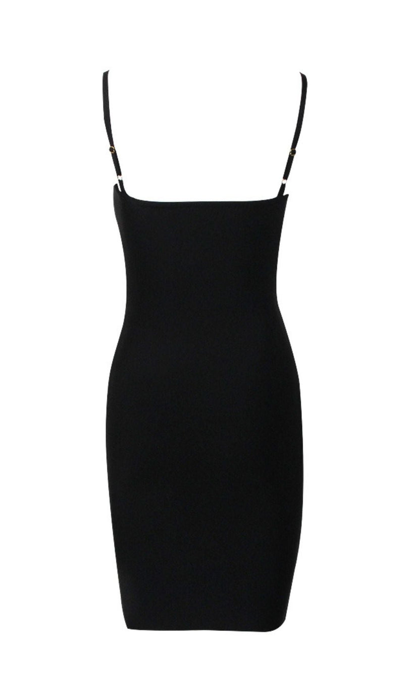 BLACK CRYSTAL MINI DRESS Dresses styleofcb 