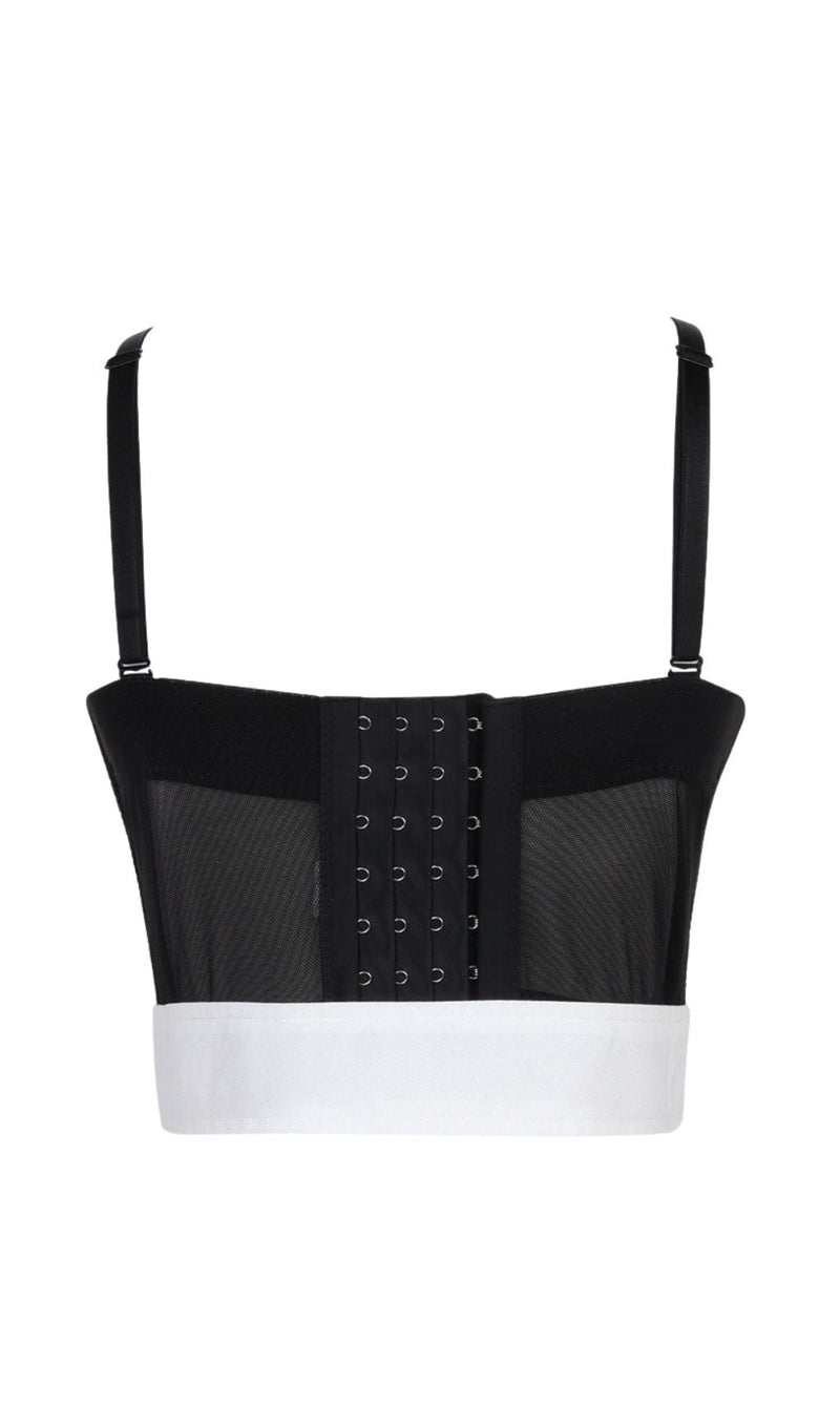 BLACK EMBELLISHED BELT CORSET Shirts & Tops styleofcb 