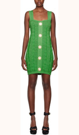 BODYCON KNIT MINI DRESS IN GREEN DRESS STYLE OF CB 