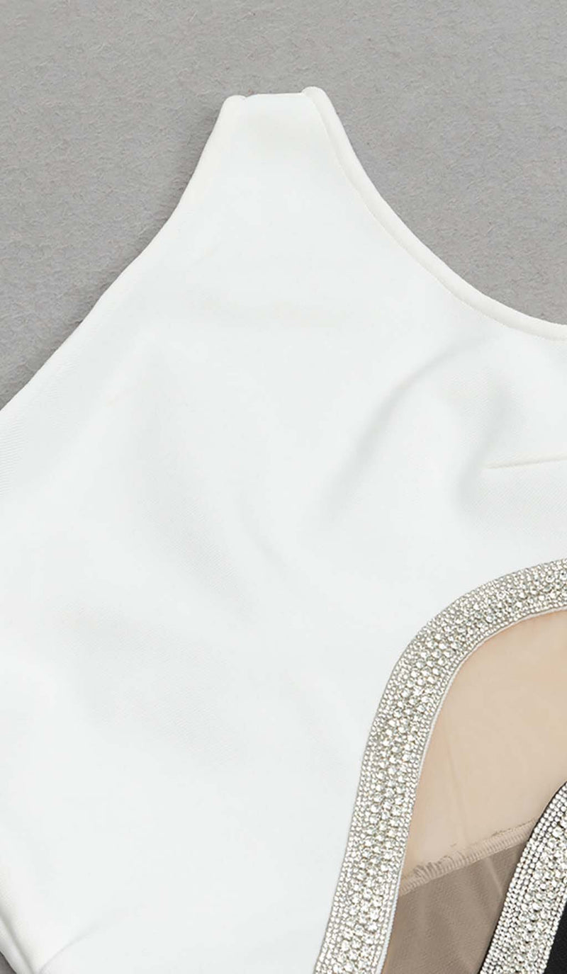 BODYCON PATCHWORK MIDI DRESS DRESS STYLE OF CB 