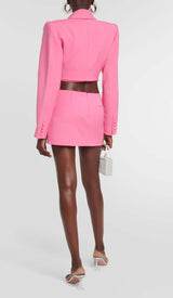 BOW EMBELLISHED CRYSTA TWO PIECE SET DRESS STYLE OF CB 