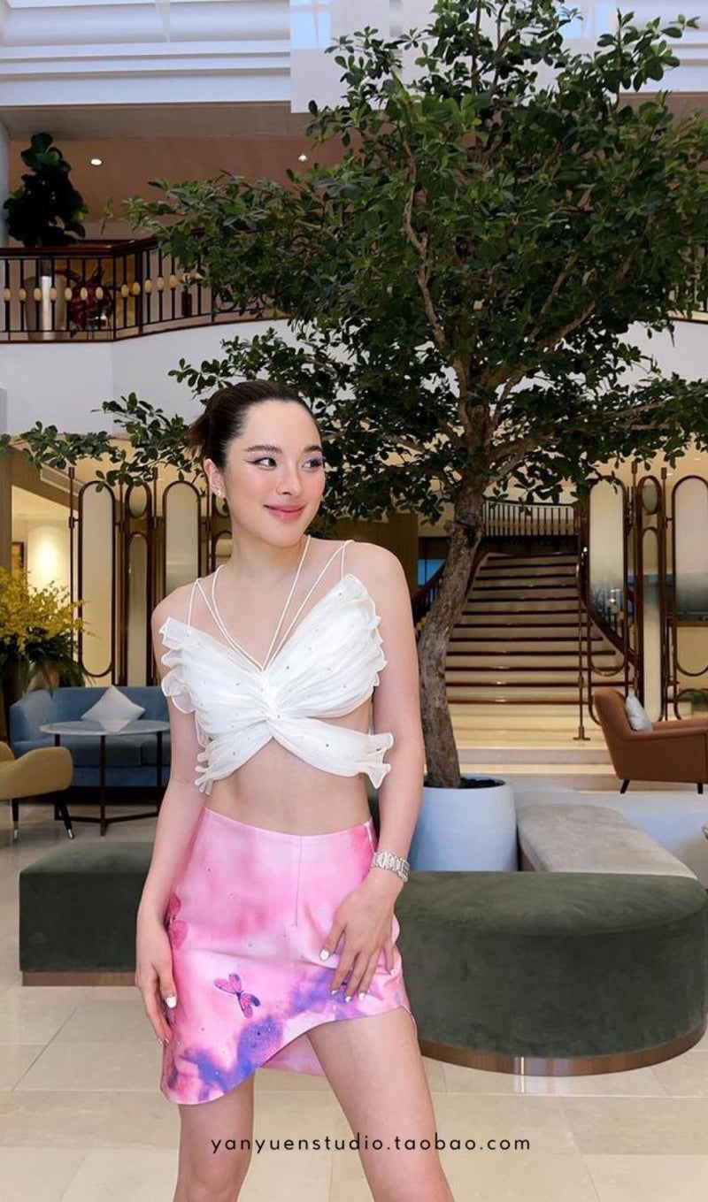 BUTTERFLY TOPS IN WHITE Clothing styleofcb 
