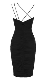 Backless slim wrap hip dress styleofcb 