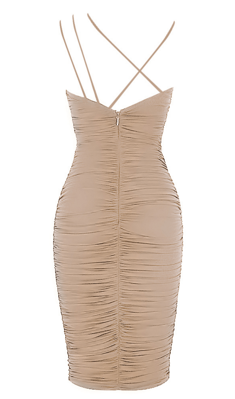Backless slim wrap hip dress styleofcb 