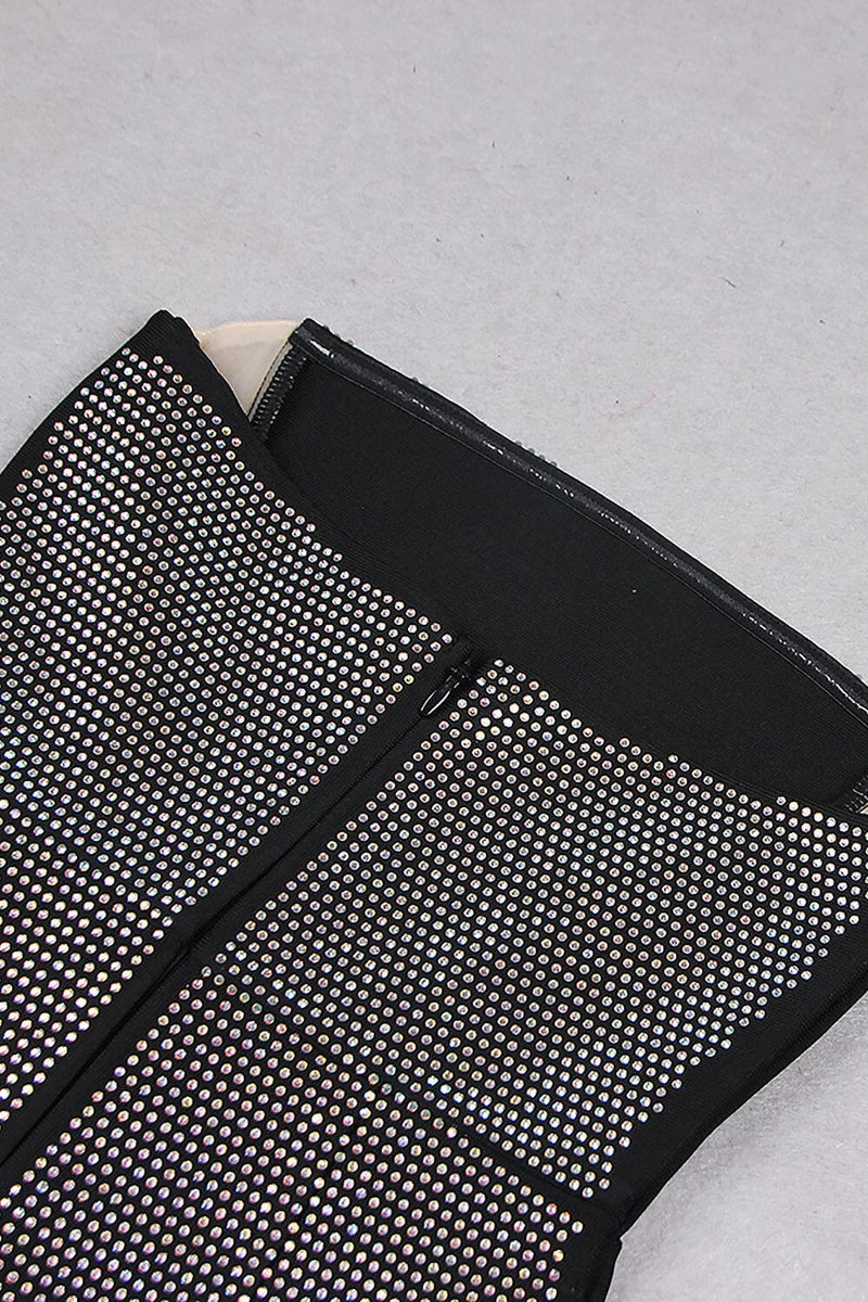 BANDEAU MESH BEADED MINI DRESS Sequins Dress styleofcb 