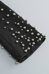 BEADED SPIRAL BLAZER IN BLACK BODYSUITS & JUMPSUITS styleofcb 