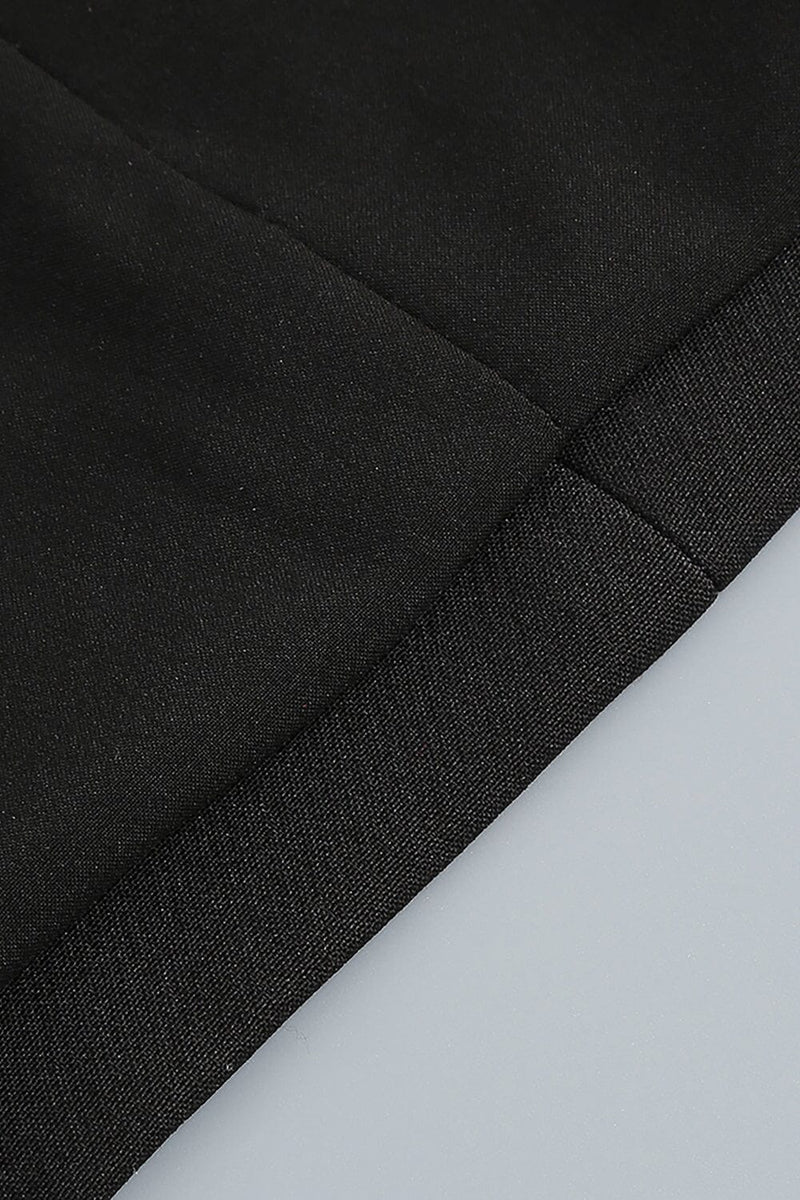 BEADED SPIRAL BLAZER IN BLACK BODYSUITS & JUMPSUITS styleofcb 