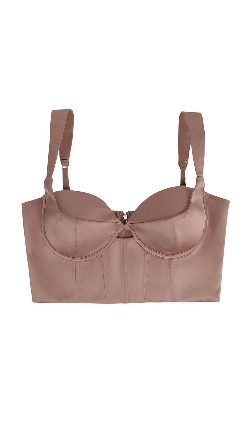 CORSET BACKLESS CROPPED TOP DRESS STYLE OF CB 
