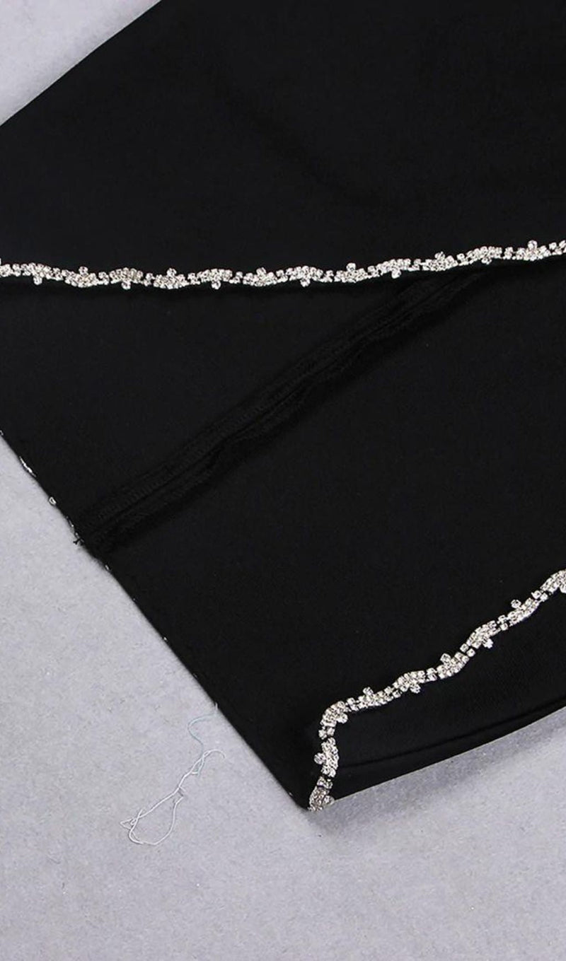 CRYSTAL BANDAGE DRESS IN BLACK Dresses styleofcb 