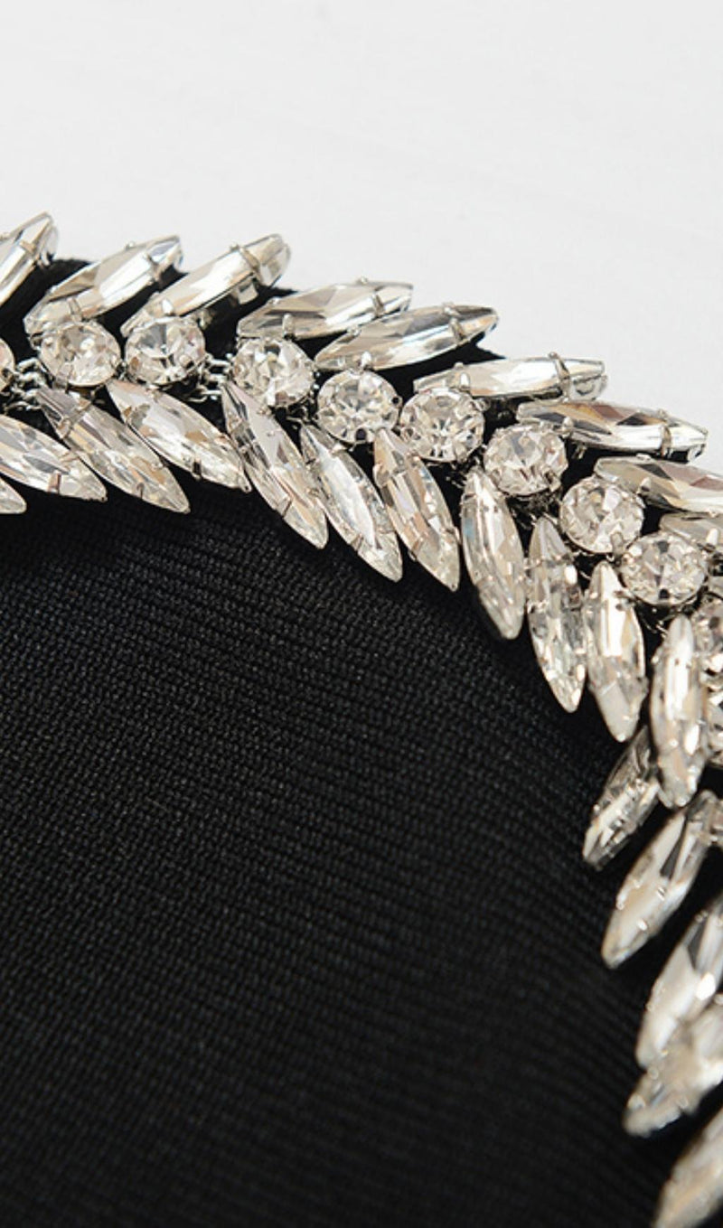 CRYSTAL EMBELLISHED MIDI DRESS IN BIACK Dresses styleofcb 