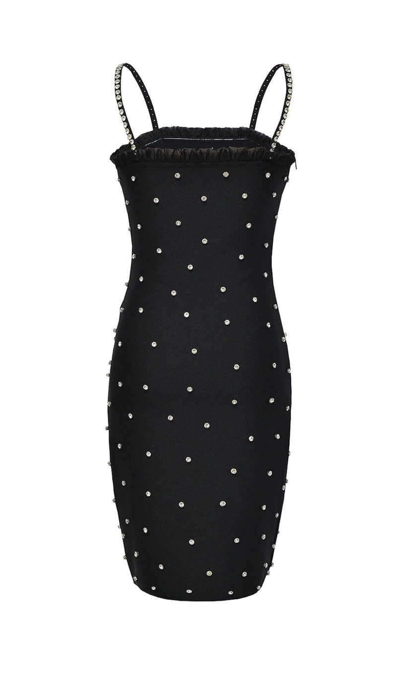 CRYSTAL MINI DRESS IN BLACK Dresses styleofcb 