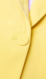 CRYSTAL OPEN BACK JACKET DRESS IN YELLOW DRESS STYLE OF CB 